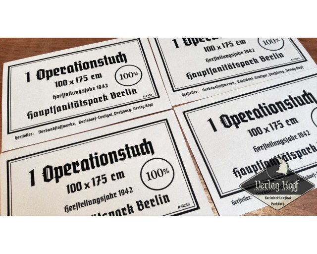 Operationstuch surgical drape labels 4pcs