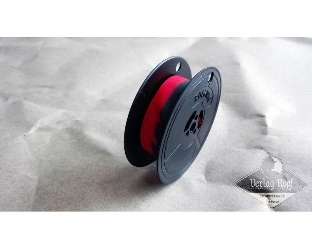 Typewriter ribbon 2103 DIN red/black