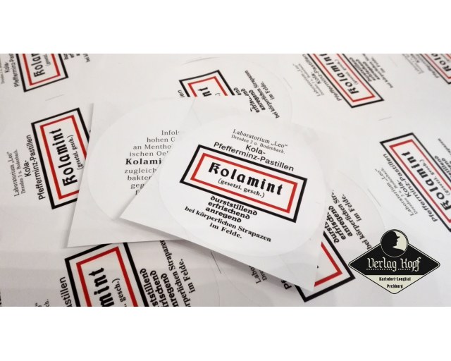 Kolamint sticker - Field-energy pastilles