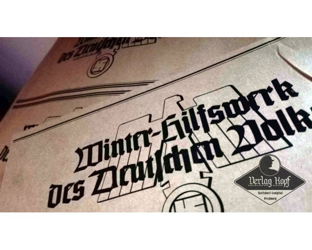 Winterhilfswerk cashbox label sticker