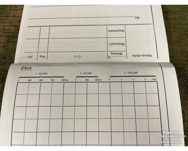 Übungsmeldeblock - 20 training sheets A5