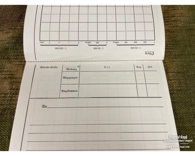Übungsmeldeblock - 20 training sheets A5
