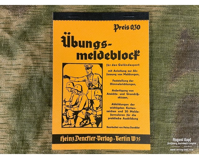 Übungsmeldeblock - 20 training sheets A5