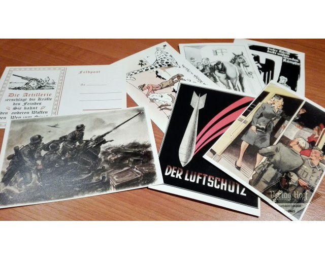 German Postcards set #7 Allgemeine Farben (7 pcs.)