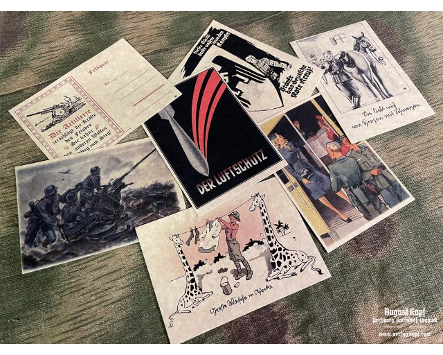 German Postcards set #7 Allgemeine Farben (7 pcs.)