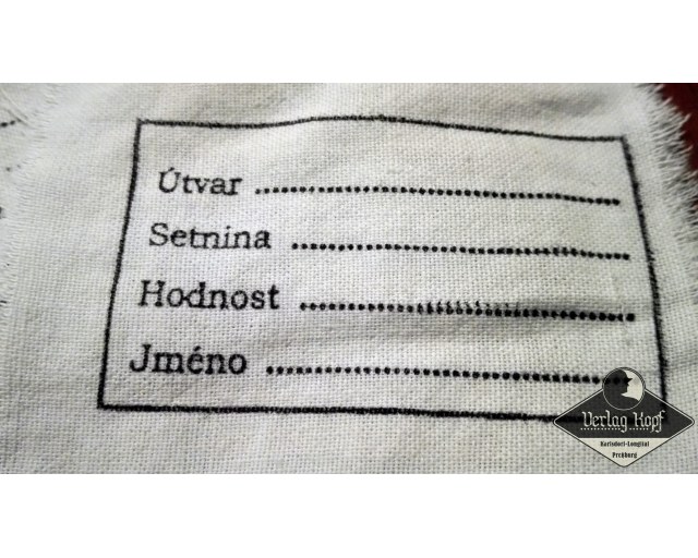1.ČSR Army Nametags - 5 cloth labels