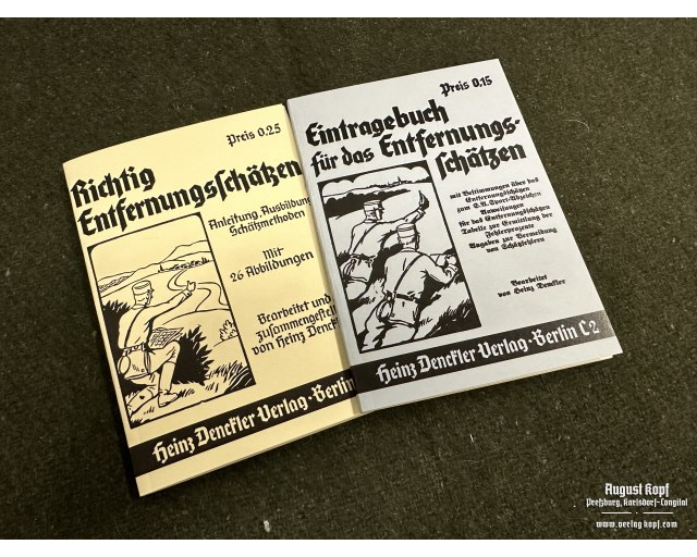 Richtig Entfernungsschätzen + Eintragebuch