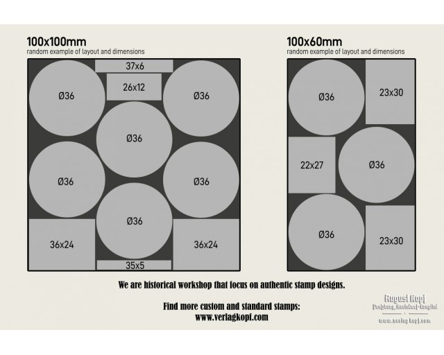 Custom stamps - standard round