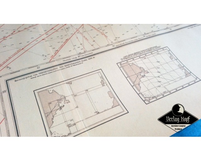Kriegsmarine Karten Set of 3 Naval Maps