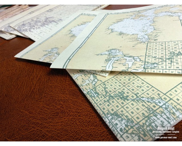 Kriegsmarine Karten Set of 3 Naval Maps