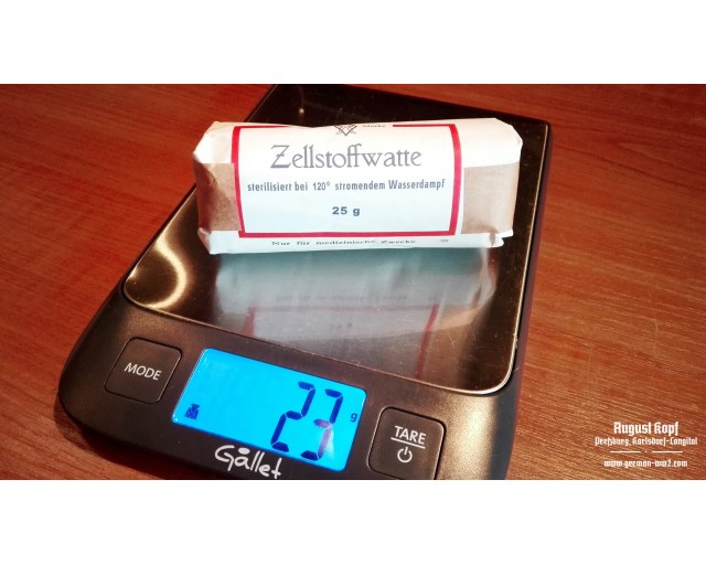 Zellstoffwatte 25g