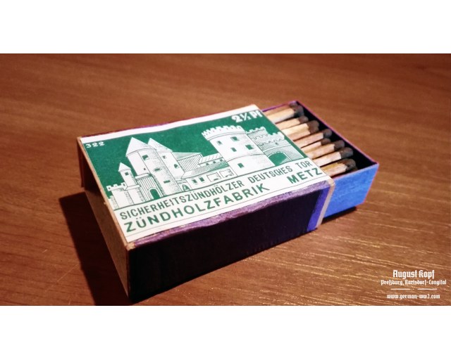 Matches box - Zündholzfabrik Metz