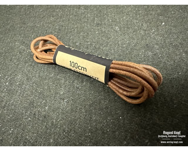 Leather laces 3mm brown round 2x 100cm