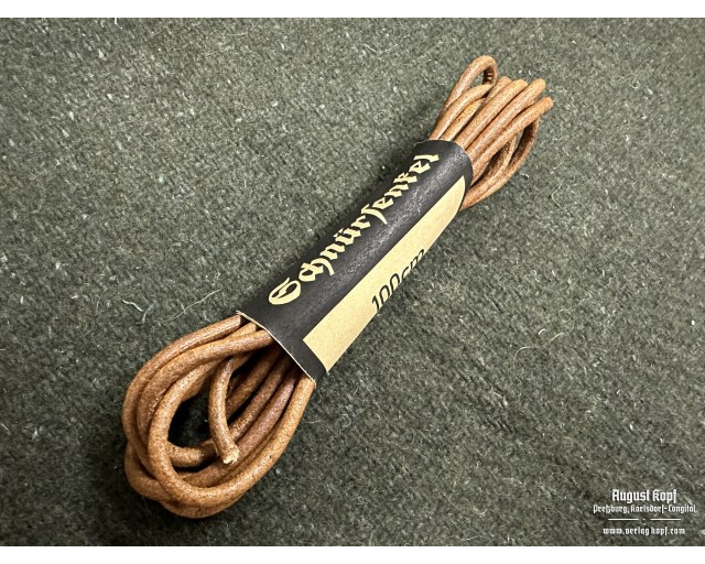 Leather laces 3mm brown round 2x 100cm