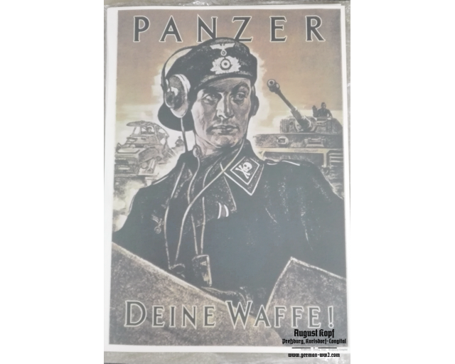 Poster 85x60cm Panzer commander