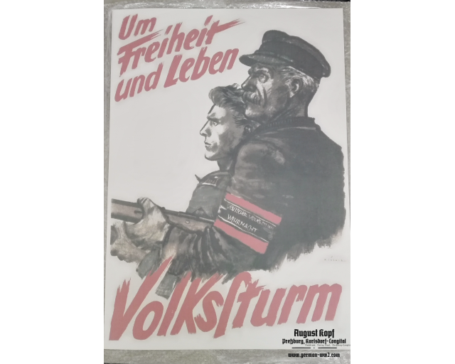 Poster 85x60cm Volkssturm