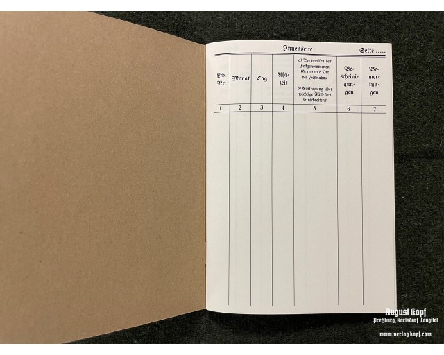 Feldgendarmerie Tagebuch