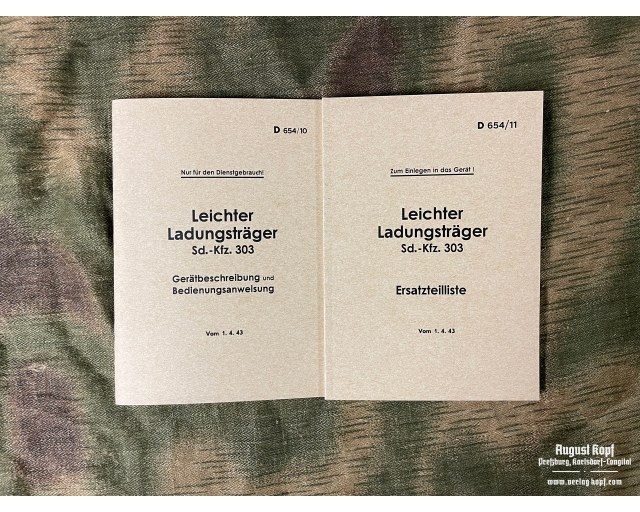 Goliath Sd.Kfz. 303 instruction manuals