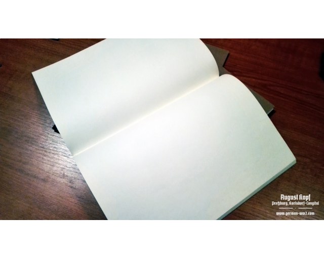 A4 format sewn notebook - blank pages