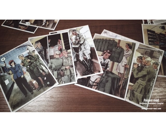 German Postcards set #12 Frauen schaffen für euch (20)