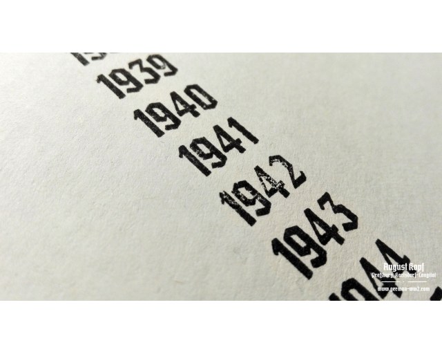 Rubber stamp: Years