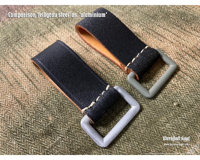 Leather belt loop repro 1piece steel