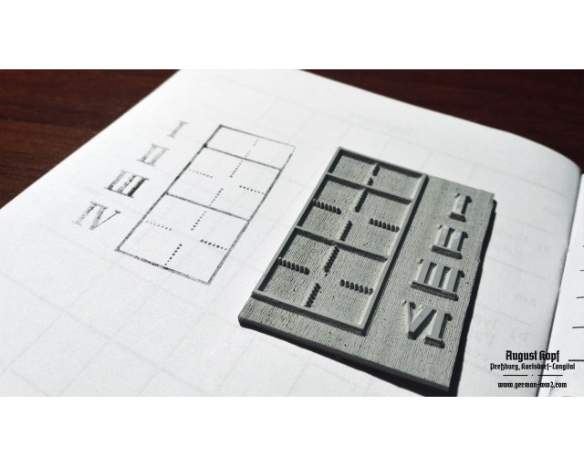 Rubber stamp: Soldbuch Sicherheit stamp
