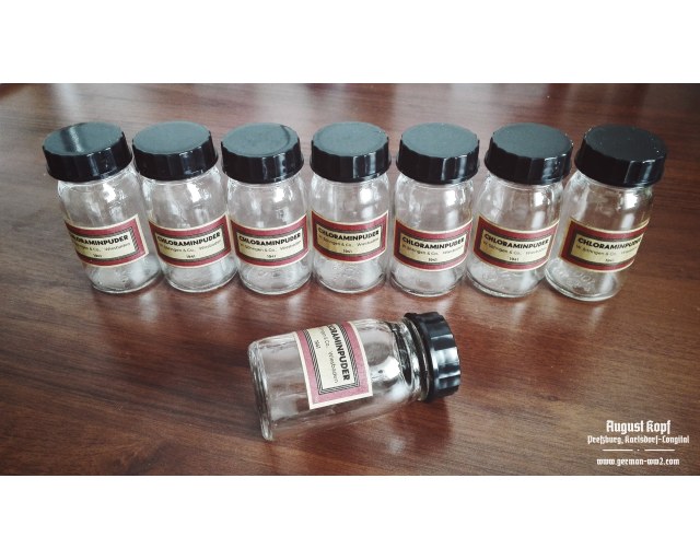 Chloraminpuder bottle empty