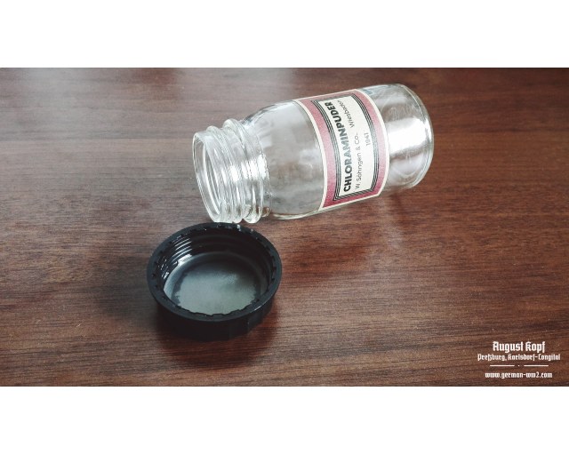 Chloraminpuder bottle empty