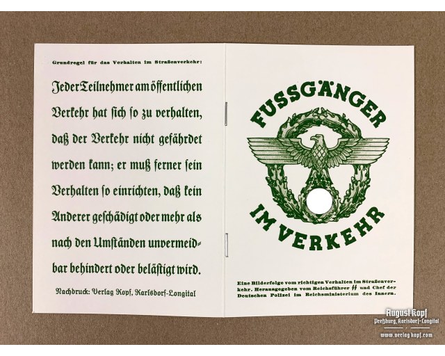 Fussgänger im Verkehr - pedestrian booklet