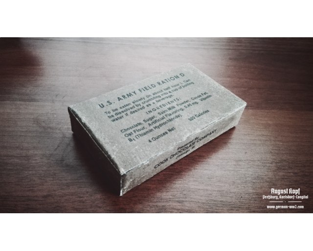 US 4OZ Chocolate Ration D