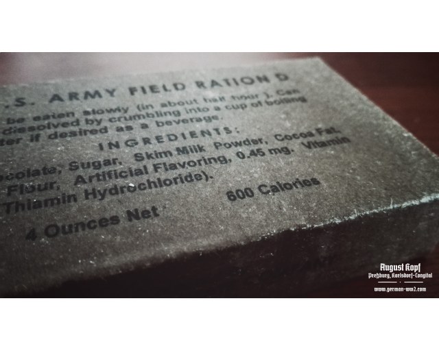 US 4OZ Chocolate Ration D