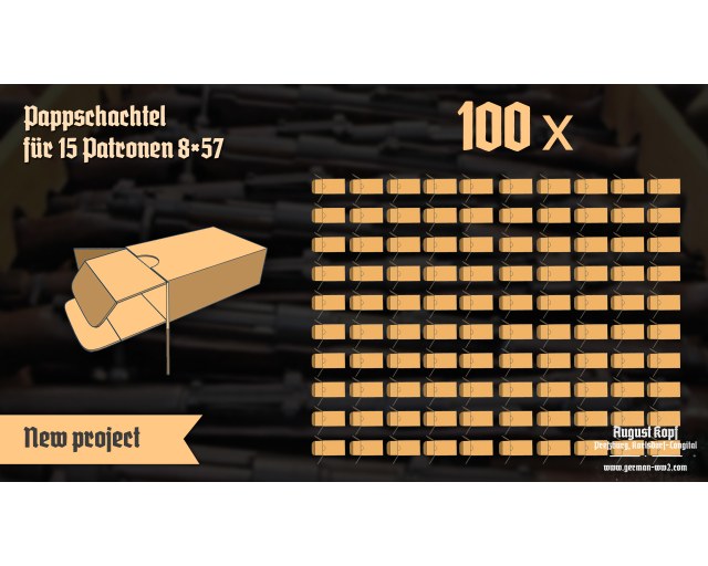 Empty Kar98k Ammo box SET 100pcs