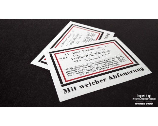 Brennzünder 24 labels