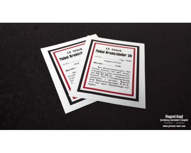Nebel-Brennzünder 38 labels
