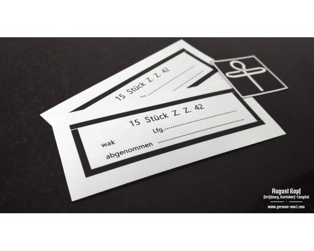 Zug-Zünder 42 labels