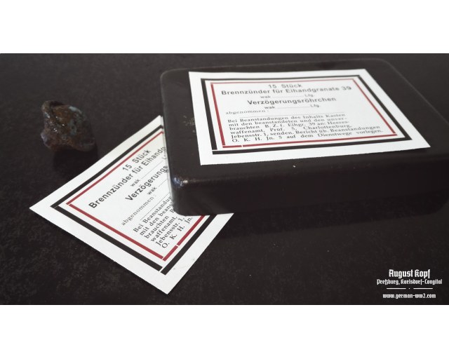 Brennzünder für Eihgr. 39 labels