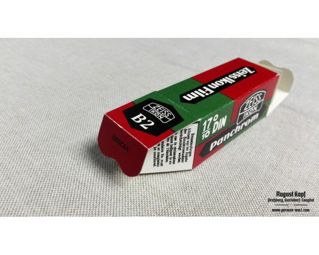 Vintage camera film box type III.