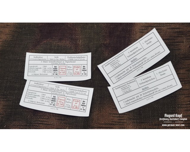 Sanitator pouches labels left+right