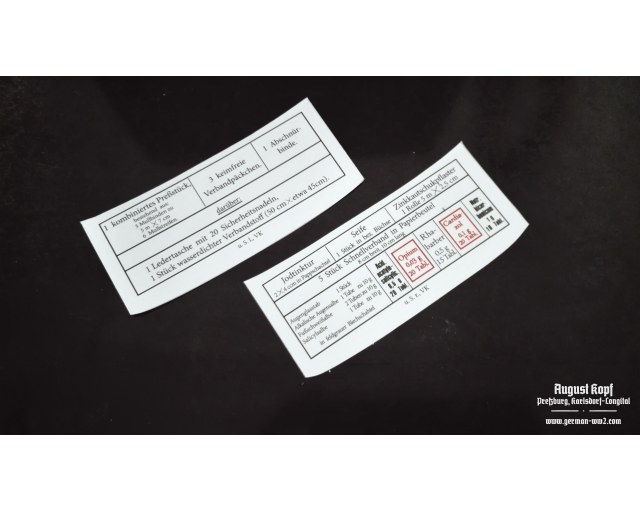 Sanitator pouches labels left+right