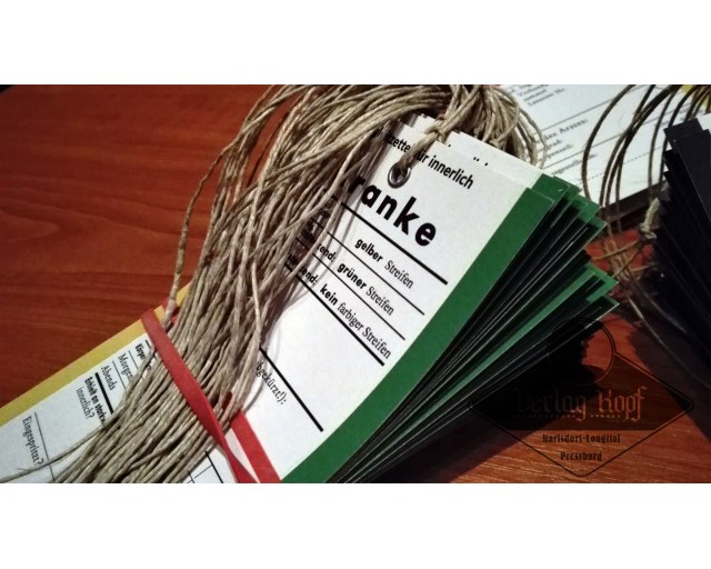 Set of 25 tags - Kranke / Diseased