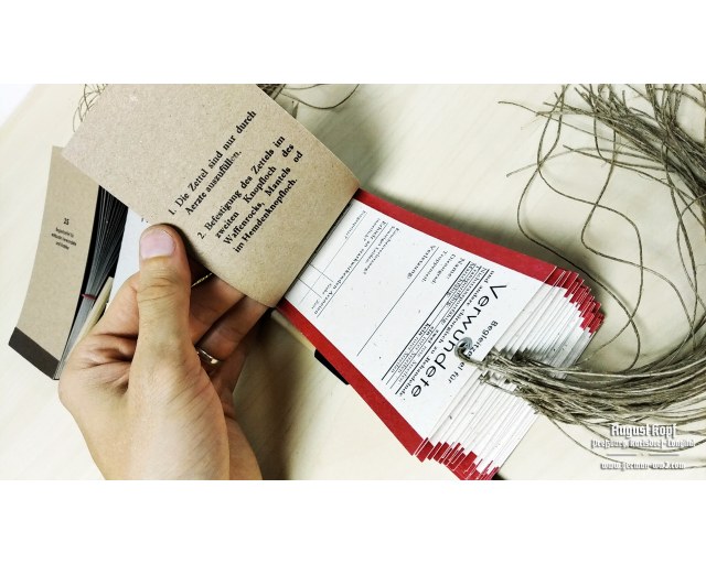 Set of 25 tags - Verwundete / Wounded