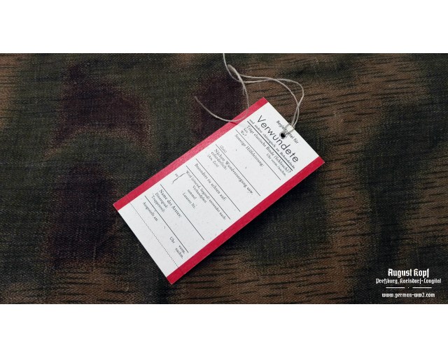 Set of 25 tags - Verwundete / Wounded
