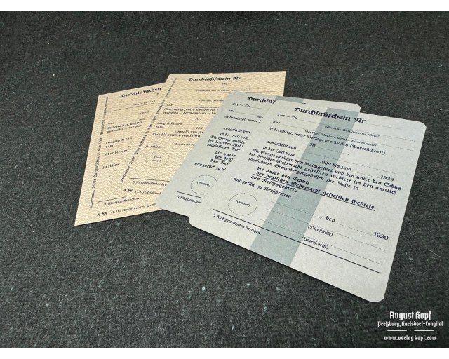 Durchlassschein 1939