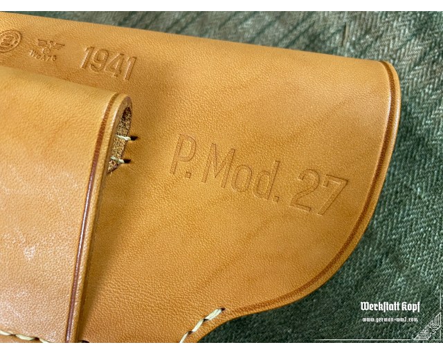 Pistole Mod. 27 holster - natural leather