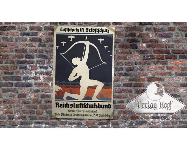 Poster 85x60cm Reichsluftschutzbund