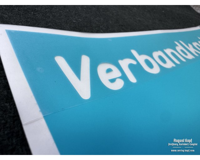 Stencil Verbandkasten + kreuz