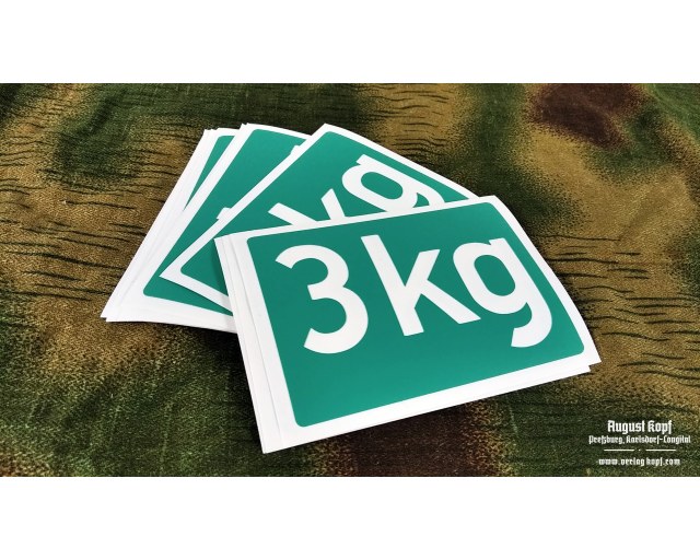 Stencil 3kg for sprengbüchse