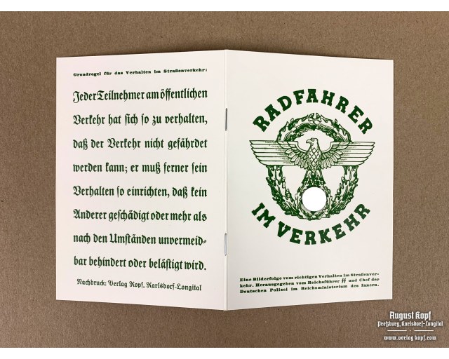 Radfahrer im Verkehr - Cyclists booklet