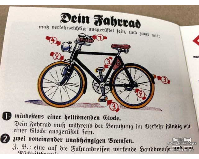 Radfahrer im Verkehr - Cyclists booklet
